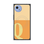 プレミアムスクエアケース with SnapMag［ オリジナル - initial two tone - Q orange ］