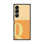 プレミアムスクエアケース with SnapMag［ オリジナル - initial two tone - Q orange ］