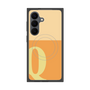 プレミアムスクエアケース with SnapMag［ オリジナル - initial two tone - Q orange ］