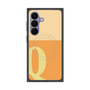 プレミアムスクエアケース with SnapMag［ オリジナル - initial two tone - Q orange ］