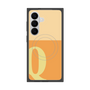 プレミアムスクエアケース with SnapMag［ オリジナル - initial two tone - Q orange ］