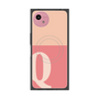 プレミアムスクエアケース with SnapMag［ オリジナル - initial two tone - Q pink ］