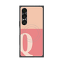 プレミアムスクエアケース with SnapMag［ オリジナル - initial two tone - Q pink ］
