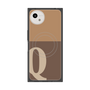 プレミアムスクエアケース with SnapMag［ オリジナル - initial two tone - Q brown ］