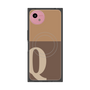 プレミアムスクエアケース with SnapMag［ オリジナル - initial two tone - Q brown ］