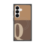 プレミアムスクエアケース with SnapMag［ オリジナル - initial two tone - Q brown ］