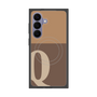 プレミアムスクエアケース with SnapMag［ オリジナル - initial two tone - Q brown ］