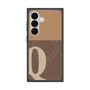 プレミアムスクエアケース with SnapMag［ オリジナル - initial two tone - Q brown ］