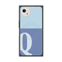 プレミアムスクエアケース with SnapMag［ オリジナル - initial two tone - Q blue ］