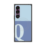 プレミアムスクエアケース with SnapMag［ オリジナル - initial two tone - Q blue ］