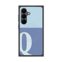 プレミアムスクエアケース with SnapMag［ オリジナル - initial two tone - Q blue ］