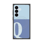 プレミアムスクエアケース with SnapMag［ オリジナル - initial two tone - Q blue ］