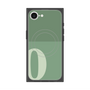 プレミアムスクエアケース with SnapMag［ オリジナル - initial two tone - Q green ］