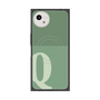 プレミアムスクエアケース with SnapMag［ オリジナル - initial two tone - Q green ］