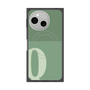 プレミアムスクエアケース with SnapMag［ オリジナル - initial two tone - Q green ］