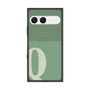 プレミアムスクエアケース with SnapMag［ オリジナル - initial two tone - Q green ］