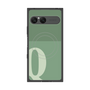 プレミアムスクエアケース with SnapMag［ オリジナル - initial two tone - Q green ］