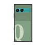 プレミアムスクエアケース with SnapMag［ オリジナル - initial two tone - Q green ］