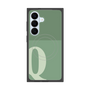 プレミアムスクエアケース with SnapMag［ オリジナル - initial two tone - Q green ］
