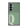 プレミアムスクエアケース with SnapMag［ オリジナル - initial two tone - Q green ］
