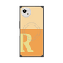 プレミアムスクエアケース with SnapMag［ オリジナル - initial two tone - R orange ］