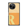プレミアムスクエアケース with SnapMag［ オリジナル - initial two tone - R orange ］