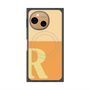 プレミアムスクエアケース with SnapMag［ オリジナル - initial two tone - R orange ］
