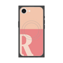 プレミアムスクエアケース with SnapMag［ オリジナル - initial two tone - R pink ］