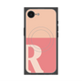 プレミアムスクエアケース with SnapMag［ オリジナル - initial two tone - R pink ］