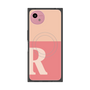 プレミアムスクエアケース with SnapMag［ オリジナル - initial two tone - R pink ］
