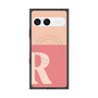 プレミアムスクエアケース with SnapMag［ オリジナル - initial two tone - R pink ］