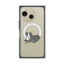 プレミアムスクエアケース with SnapMag［ オリジナル - CASEPLAYイヌ - border collie ］