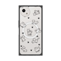 プレミアムスクエアケース with SnapMag［ オリジナル - CASEPLAYイヌ総柄 - black ］