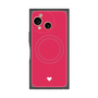 プレミアムスクエアケース with SnapMag［ オリジナル - 推し色ハート - レッド ］