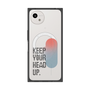 プレミアムスクエアケース with SnapMag［ オリジナル - ドットオーバーレイ - KEEP YOUR HEAD UP/A ］