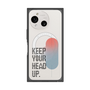 プレミアムスクエアケース with SnapMag［ オリジナル - ドットオーバーレイ - KEEP YOUR HEAD UP/A ］