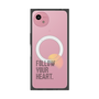 プレミアムスクエアケース with SnapMag［ オリジナル - ドットオーバーレイ - FOLLOW YOUR HEART/A ］
