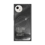 プレミアムスクエアケース with SnapMag［ オリジナル - ドットオーバーレイ - FOLLOW YOUR HEART/B ］