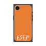 プレミアムスクエアケース with SnapMag［ オリジナル - ESFP エンターテイナー - アルファベット - オレンジ ］