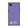プレミアムスクエアケース with SnapMag［ オリジナル - ENTP 討論者 - アルファベット - パープル ］
