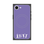 プレミアムスクエアケース with SnapMag［ オリジナル - INTJ 建築家 - アルファベット - パープル ］