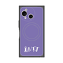 プレミアムスクエアケース with SnapMag［ オリジナル - INTJ 建築家 - アルファベット - パープル ］