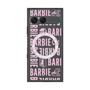プレミアムスクエアケース with SnapMag［ Barbie - ロゴパターン3 - クリア ］