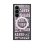 プレミアムスクエアケース with SnapMag［ Barbie - ロゴパターン3 - クリア ］
