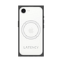 プレミアムスクエアケース with SnapMag［ LATENCY - Logotype - Gray ］