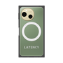 プレミアムスクエアケース with SnapMag［ LATENCY - Logotype - Gray ］