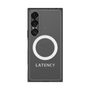 プレミアムスクエアケース with SnapMag［ LATENCY - Logotype - Gray ］