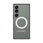 プレミアムスクエアケース with SnapMag［ LATENCY - Logotype - Gray ］