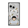 プレミアムスクエアケース with SnapMag［ ちびまる子ちゃん - まる子とお友達 - クリア ］