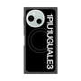 プレミアムスクエアケース with SnapMag［ 1PIU1UGUALE3 - ロゴ vertical - ブラック ］